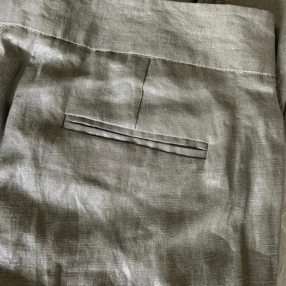 Vince Camuto silver 100% linen pants - Picture 8 of 10